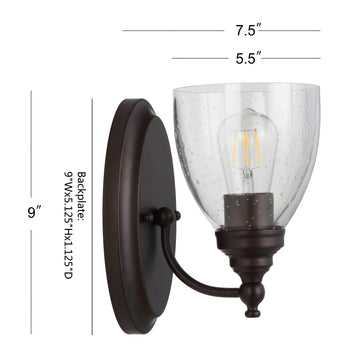 Marais Metal/Glass LED Vanity - JONATHAN Y